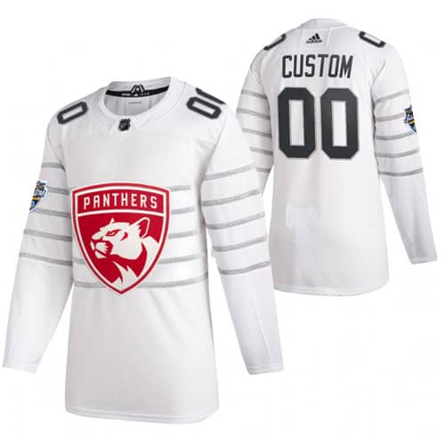 Florida Panthers Personalized White All Star Stitched NHL Jersey