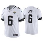 Jacksonville Jaguars #6 Jake Luton White Vapor Untouchable Limited Stitched Jersey