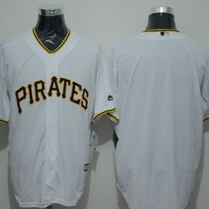 Pirates Blank White New Cool Base Stitched Jersey