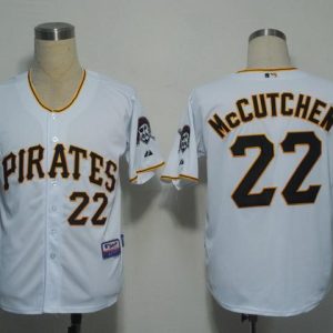 Pirates #22 Andrew McCutchen White Stitched Jersey