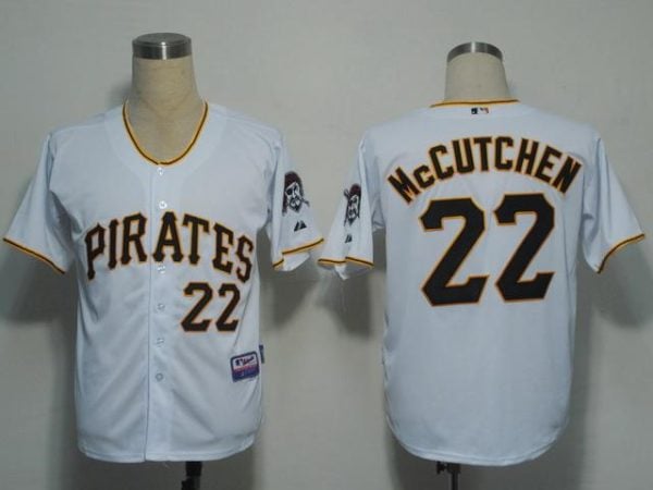 Pirates #22 Andrew McCutchen White Stitched Jersey