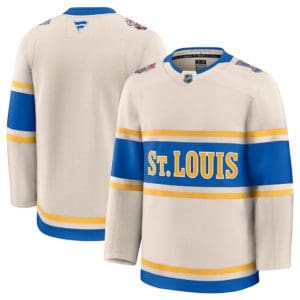 St. Louis Blues Blank Cream 2024-25 Winter Classic Stitched Jersey
