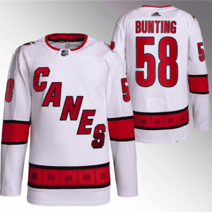 Carolina Hurricanes #58 Michael Bunting White Stitched Jersey
