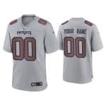 New England Patriots Customized Custom Gray Atmosphere Fashion Stitched Game Jersey