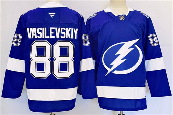 Tampa Bay Lightning #88 Andrei Vasilevskiy 2024-25 Blue Stitched Jersey