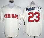 Indians #23 Michael Brantley Cream New Cool Base Stitched Jersey