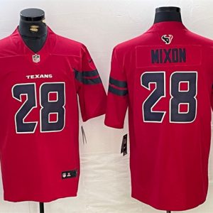 Houston Texans #28 Joe Mixon Red Vapor Untouchable Stitched Football Jersey