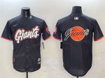 San Francisco Giants Team Big Logo Anthracite 2025 City Connect Limited Stitched Jersey