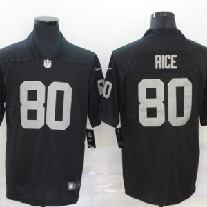 Las Vegas Raiders #80 Jerry Rice Black Vapor Untouchable Limited Stitched Jersey
