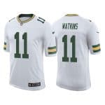 Green Bay Packers #11 Sammy Watkins White Stitched Football Jersey