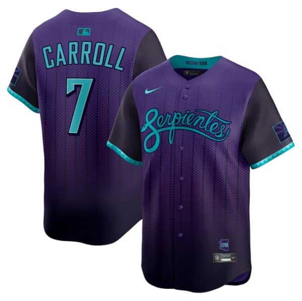 Arizona Diamondbacks #7 Corbin Carroll Purple 2025 City Connect Limited Stitched Jersey