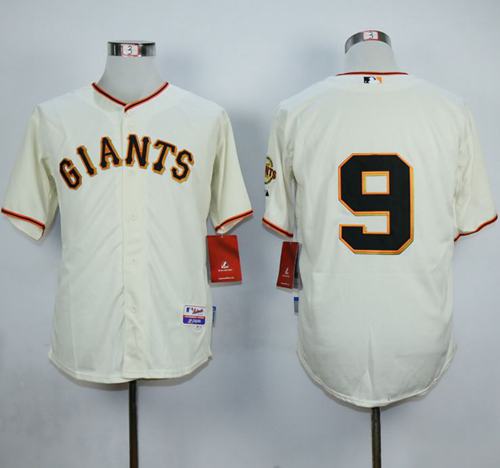 Giants #9 Matt Williams Cream Cool Base Stitched Jerseys