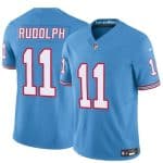 Tennessee Titans #11 Mason Rudolph Blue 2024 F.U.S.E. Throwback Vapor Limited Stitched Jersey