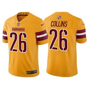 Washington Commanders #26 Landon Collins Gold Vapor Untouchable Stitched Football Jersey