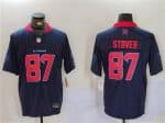 Houston Texans #87 Cade Stover Navy 2nd Alternate F.U.S.E. Vapor Limited Football Stitched Jersey