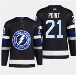 Tampa Bay Lightning #21 Brayden Point Black Alternate Premier Breakaway Stitched Jersey