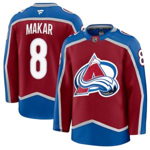 Colorado Avalanche #8 Cale Makar Burgundy 2024-25 Home Stitched Jersey