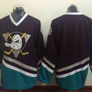 Ducks Blank Purple Turquoise CCM Throwback Stitched Jersey