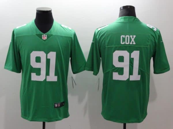 Philadelphia Eagles #91 Fletcher Cox Green Throwback Vapor Untouchable Limited Stitched Jersey