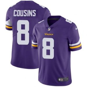 Minnesota Vikings #8 Kirk Cousins Purple Vapor Untouchable Limited Stitched Jersey
