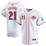 Cincinnati Reds #21 Hunter Greene White Home Limited Stitched Jersey