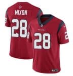Houston Texans #28 Joe Mixon Red Vapor Untouchable Stitched Jersey