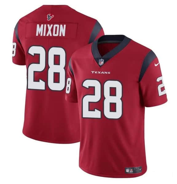 Houston Texans #28 Joe Mixon Red Vapor Untouchable Stitched Jersey