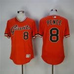 San Francisco Giants #8 Hunter Pence Orange Throwback Flexbase Stitched Jersey