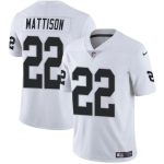 Las Vegas Raiders #22 Alexander Mattison White 2024 Vapor Stitched Jersey