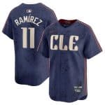 Cleveland Guardians Custom Navy 2024 City Connect Limited Stitched Jersey