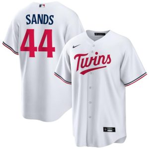 Minnesota Twins #44 Cole Sands White Cool Base Stitched Jersey