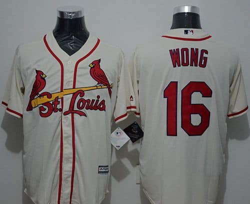 Cardinals #16 Kolten Wong Cream New Cool Base Stitched Jersey