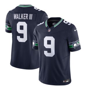 Seattle Seahawks #9 Kenneth Walker III 2023 F.U.S.E. Navy Limited Stitched Jersey