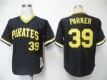 Mitchell And Ness Pirates #39 Dave Parker Black Throwback Stitched Jersey