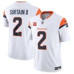 Denver Broncos #2 Pat Surtain II White 2024 F.U.S.E. Wit 1-Star C Patch Vapor Limited Stitched Jersey