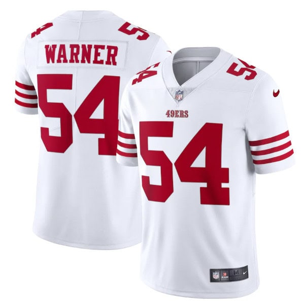 San Francisco 49ers #54 Fred Warner 2022 New White Vapor Untouchable Stitched Jersey