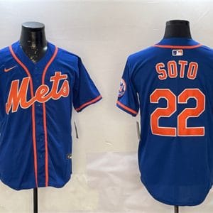 New York Mets #22 Juan Soto Royal 2025 Spring Training Alternate Limited Stitched Jersey