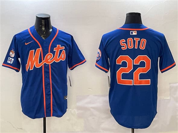 New York Mets #22 Juan Soto Royal 2025 Spring Training Alternate Limited Stitched Jersey