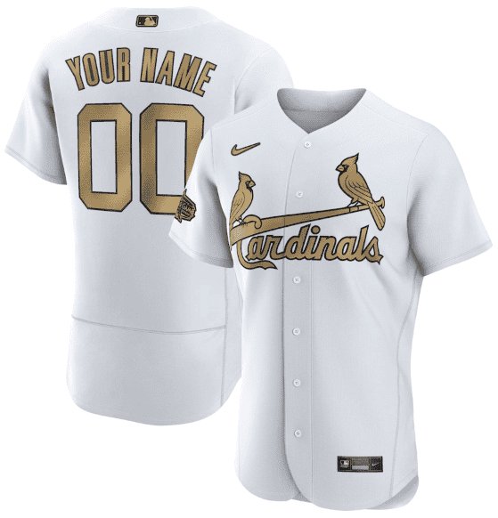St. Louis Cardinals Active Player Custom 2022 All-Star White Flex Base Stitched Jersey