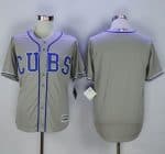 Cubs Blank Grey Alternate Road New Cool Base Stitched Jersey