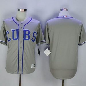 Cubs Blank Grey Alternate Road New Cool Base Stitched Jersey