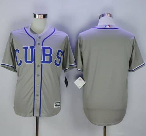 Cubs Blank Grey Alternate Road New Cool Base Stitched Jersey