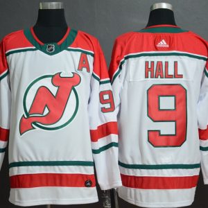 New Jersey Devils #9 Taylor Hall White Stitched Jersey