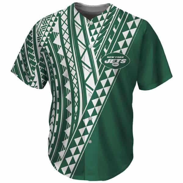 New York Jets Green Baseball Jersey