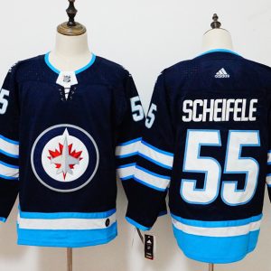 Winnipeg Jets #55 Mark Scheifele Navy Stitched Adidas Jersey