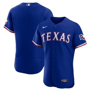 Texas Rangers Blank Royal Flex Base Stittched Jersey