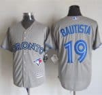 Blue Jays #19 Jose Bautista Grey New Cool Base Stitched Jersey