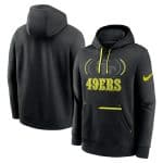 San Francisco 49ers Black Volt Pullover Hoodie