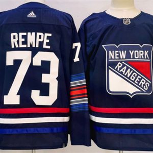 New York Rangers #73 Matt Rempe Navy Stitched Jersey