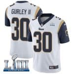 Los Angeles Rams #30 Todd Gurley II White Super Bowl LIII Bound Vapor Untouchable Limited Stitched Jersey